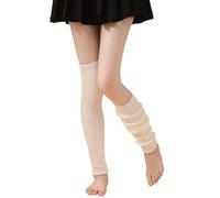 Bcenoilua JambièRes GuêTres pour Femme Chaussettes de JambièRes à TricotéS d'Hiver Chaude GenouillèRes Gants de Jambe Élastiques pour L'Hiver Quand Il Fait Froid.