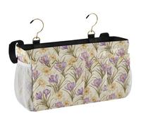 BCFHRGT Manitoba Prairie Crocus Beauty Summer Flower Sac de rangement à suspendre pour lunettes, livres, téléphones portables, clés