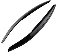 BCGFTSA Voiture Phares Sourcils pour VW Polo Mk5 6R 6C 2010-2017 Phare Sourcils Paupières Couverture Autocollant Résistant À l'usure Accessoires,B/Black.