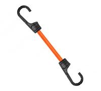 BCH2-08080OR-B Bradas Lot de 2 tendeurs en caoutchouc avec crochets en métal 0,8 x 80 cm