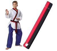 BCHKO 1 pièce Ceinture de Judo Taekwondo Ceinture d'Arts Martiaux Ceinture de Karaté Tissu Extra Épais Karaté Professionnel Ceinture Hapkido Enfants Adultes (200CM)