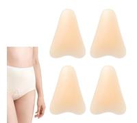 BCHKO 4 Pièces Camel Toe Shelter, réutilisable, invisible, sans couture, protection en silicone auto-adhésive pour femmes, leggings, maillots de bain, coussinets étanches, pantalons de yoga, bikinis