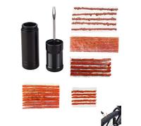 BCHKO Kit de Réparation Tubeless pour Pneus - Outil de Réparation Vélo avec Mèches et Fourche Inclus pour VTT, Gravel Bike, Vélo de Route - Compact et Facile à Utiliser