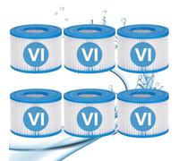 BCHKO Lot de 6 filtres de rechange pour spa, filtre de rechange, cartouche filtrante, filtre à eau, filtre pour sous-marins chauds et spa