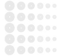 BCHMN 60pcs Disque de Perçage Transparent pour Piercing Bosse, Coussin Piercing Oreille, 3/5/ 7/9/12/14 mm Embouts de Boucles d'Oreilles en Silicone Stabilisateur de Disque en Plastique Patchs