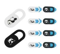 BCHMN Cache Webcam Panda [Lot de 10], Cache Caméra Ordinateur Portable et Smartphone, Protection Vie Privée Ultra Mince pour MacBook Pro, iPhone, Tablette, PC, 5 Panda Yeux Bandés + 5 Panda Endormi