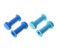 BCIOUS 1 paire de poignées de vélo pour enfants, tricycle, scooter, guidon antidérapant, chaîne de vélo en caoutchouc, frein à huile, vélo de montagne, pédale, guidon à main, panier LED, lumière