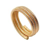 BCIOUS Bracelet à ouverture enveloppante étanche à la mode manchette élastique poignet accessoire fer élégant, taille unique, Comme décrit