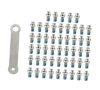 BCIOUS Crampons hexagonaux antidérapants pour pédales de vélo de type lourd avec outil de serrage Accessoires de cyclisme Vis de vélo résistantes