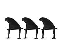 BCIOUS Lot de 3 ailerons souples en TPU et 6 vis pour planche de surf - Queue légère - Facile à transporter