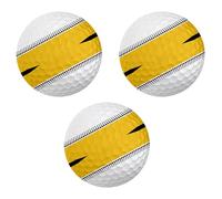 BCIOUS Lot de 3 balles de golf à 3 couches pour compétition Précision à 360 degrés Pour homme et femme