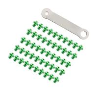 BCIOUS Lot de 50 goujons hexagonaux pour pédales de vélo de route avec clé pour accessoires de pièces de montagne avec clé