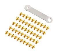 BCIOUS Lot de 50 goujons hexagonaux pour pédales de vélo de route avec clé pour accessoires de pièces de montagne avec clé