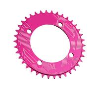 BCIOUS Pédalier de vélo de route 32T/34T/36T/38T Plaque unique de rechange ronde à dents de vélo Pièces durables pour montagne positive et roue à chaîne