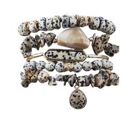 BCIOUS Perles réglables en pierre naturelle améliorant la paix et la discipline pour une tenue sophistiquée, taille unique, Comme décrit