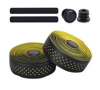 BCIOUS Poignée de guidon de vélo antidérapante avec bouchon d'extrémité Bande de partie de cyclisme Absorption de la sueur Absorption des chocs