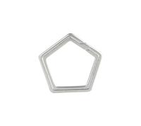 BCIOUS Porte-clés en métal avec boucle de suspension facile à ouvrir sur le côté, porte-clés fendu, porte-clés portable en alliage, petit outil d'extérieur