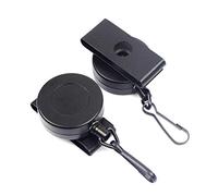 BCIOUS Porte-clés rétractable pour chaîne, fil épais vissé, clip de fixation pour clés, supports, porte-badge, porte-clés anti-perte, mousqueton sécurisé pour femme et homme