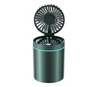 BCIOUS Ventilateur brumisateur de bureau portable rechargeable par USB - Table pliable réglable avec 3 vitesses - Veilleuse pour voyage en plein air - Veilleuse réglable - Humidificateur de
