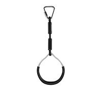 BCJMKDX Anneaux de Fitness, Barre trapèze Robuste, Anneaux de Gymnastique for Enfant, Anneau de Gymnastique d'extérieur coloré for Jardin, kit de Parcours d'obstacles Ninja(Black)
