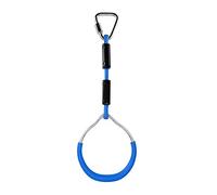 BCJMKDX Anneaux de Fitness, Barre trapèze Robuste, Anneaux de Gymnastique for Enfant, Anneau de Gymnastique d'extérieur coloré for Jardin, kit de Parcours d'obstacles Ninja(Blu)