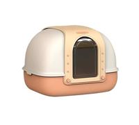 BCJMKDX Armoire de séchage pour Animaux de Compagnie, Bac à litière for Chat, bac Couvert for Chats d'intérieur, Grand fermé Anti-éclaboussures, Facile Nettoyer(Blue One Size,Red)