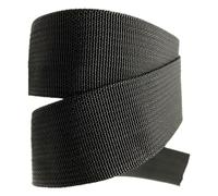BCJMKDX Bandages élastiques, Sangle en polypropylène de 38 mm for la Fabrication Sacs, Les Loisirs créatifs, Colliers for Animaux et Sangles à Bagages(Black,38mm x 10 Yards)