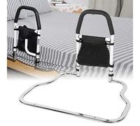 BCJMKDX Barrières de lit, barrière de lit de sécurité Pliable avec Organisateur de Chambre à Coucher, barrière de Nuit en Acier Inoxydable for Mains courantes antichute