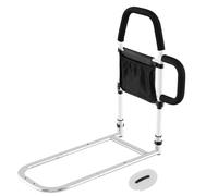 BCJMKDX Barrières de lit, Rail de sécurité avec Double Main Courante, Pochette de Rangement, Sangle de Fixation, Rail antichute for Personnes âgées handicapées
