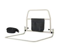BCJMKDX Barrières de lit, Rampe de Chevet antichute, barrière d'appoint Pliable avec Organiseur, barrière de Nuit en Acier Inoxydable for Personnes âgées