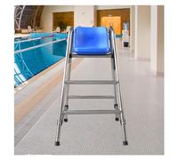 BCJMKDX Chaises de Sauveteur, Charges 300 kg/661 LB, Tabouret d'échelle de Chaise d'arbitre Commercial sur Pied for Piscine compétition Standard, avec Confort(72x82x120cm/28.3x32.3x47.2inch)