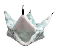 BCJMKDX Jouets pour Hamsters, Lot de 2 Jouets for Hamster, cachette, hamac, Polaire imprimée, Cochon d'Inde, Planeur à Sucre, lit de Couchage, hamac for rongeurs, Taille S 4(S 4)
