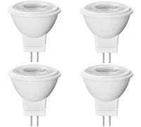 BCJMKDX Lumières de Travail, Ampoules LED GU10 3W MR11, équivalent 30W, Lot de 4, 300 lumens, 220-240V AC, Angle Faisceau 38°, dimmables(Natural White)