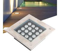 BCJMKDX Luminaire LED enterré, Spots LED encastrés au sol AC85-265 V, étanches IP66, for éclairage extérieur de jardin, pelouse et paysage(Green,9W AC85 265V)