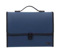 BCJMKDX mallette, Porte-documents avec fermeture éclair, sac de rangement documents grand espace, dossier organisateur(Dark Blue)