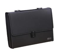 BCJMKDX mallette, Porte-documents avec fermeture éclair, sac de rangement documents grand espace, dossier organisateur(Black)