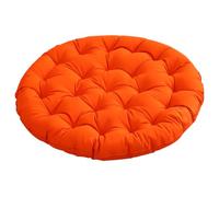 BCJMKDX Oreiller de Soutien， Round Large Size Meditation Floor Pad|Bohemian Vintage Style All-Season|Pearl Cotton Filling for Indoor Use(Orange,45cm(17.7in))