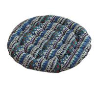 BCJMKDX Oreiller de Soutien， Round Large Size Meditation Floor Pad|Bohemian Vintage Style All-Season|Pearl Cotton Filling for Indoor Use(Boho(b),55cm(21.6in))