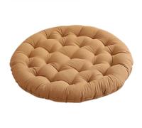 BCJMKDX Oreiller de Soutien， Round Large Size Meditation Floor Pad|Bohemian Vintage Style All-Season|Pearl Cotton Filling for Indoor Use(Camel,100cm(39.3in))