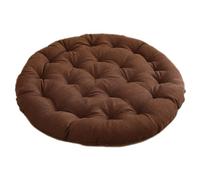 BCJMKDX Oreiller de Soutien， Round Large Size Meditation Floor Pad|Bohemian Vintage Style All-Season|Pearl Cotton Filling for Indoor Use(Coffee,38cm(14.9in))