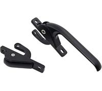 BCJMKDX poignées de porte. Liaison supérieure et inférieure Poignées d'ouverture de fenêtre supérieure Verrouillage extérieur(Black)