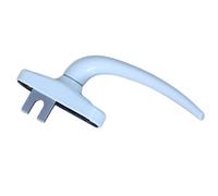 BCJMKDX poignées de porte. Poignée de porte battante à ouverture par poussée, poignée de porte moustiquaire, verrou de poignée de conduite en alliage d'aluminium(Bianco,Right direction55mm)