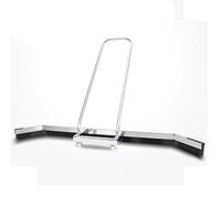 BCJMKDX Raclette à Eau en Aluminium, Balai raclette Robuste for sols commerciaux avec Lame en Mousse EVA et Roues, argenté