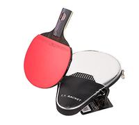 BCJMKDX Raquette de Tennis de Table, Raquette de Tennis Table en Caoutchouc et Carbone, homologuée ITTF(1 Pack,Short Handle)