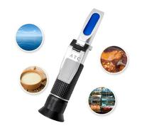 BCJMKDX Réfractomètre pour Pierres précieuses Réfractomètre de salinité 0-100% 0-10 Brix 1,000-1,070 Densité spécifique Concentration en Sucre et sel Compteur for Saumure Alimentaire d'eau salée