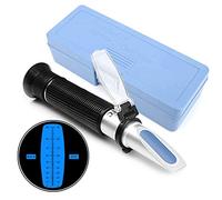 BCJMKDX Réfractomètre pour Pierres précieuses Réfractomètre de Sucre 0-90% Brix for la teneur en Aliments, Les jus Fruits et liquides, Outil Mesure ATC