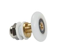 BCJMKDX roulettes coulissantes, Diamètre de la Porte coulissante en Verre Douche, Roue Suspendue, Rouleau, Armoire Salle Bain, poulies excentriques(Roller Diameter 27mm)