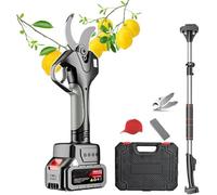 BCJMKDX Sécateurs de Jardin, Sécateur Professionnel sans Fil avec écran LCD, Taille-haie électrique for Jardinage extérieur, 21 V, 2 Ah