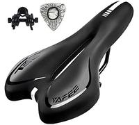 BCJMKDX Sièges de vélo, Selle de vélo en Gel, Confortable, Souple et Respirante, avec Bandes réfléchissantes(Black)