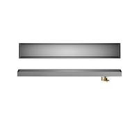 BCJMKDX Siphon de Salle de Bains, Caniveau de Douche Invisible linéaire, caniveau rectangulaire avec Filtre à Cheveux(Side Drain,30cm)